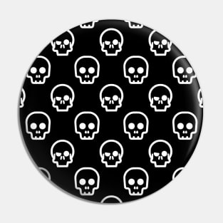 Creepy Skulls Pattern Pin