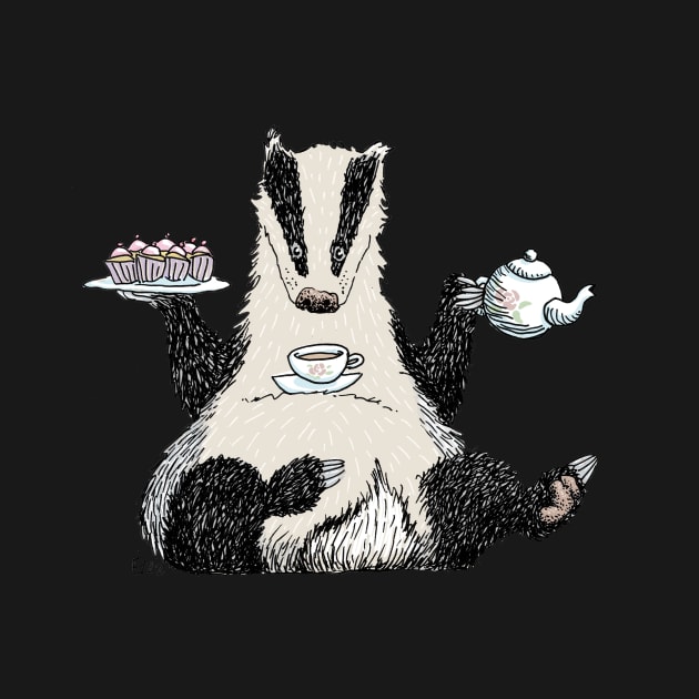 Badger Tea and Cake by shiro