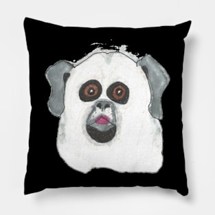 Halloween Ghost Pug Pillow