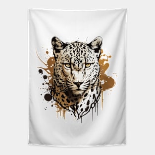 Graffiti Paint Leopard Creative Tapestry