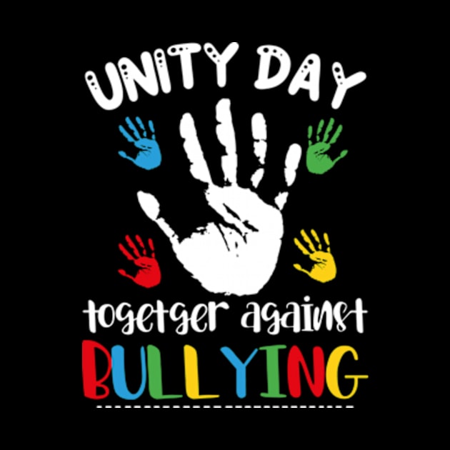 Together Against Bullying Orange Anti Bullying Unity Day Kids by David Brown