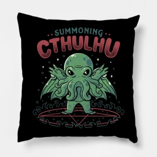 Summoning Cthulhu Cool Horror Gift Pillow