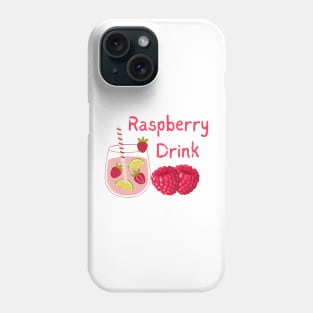 Raspberry Drink Phone Case