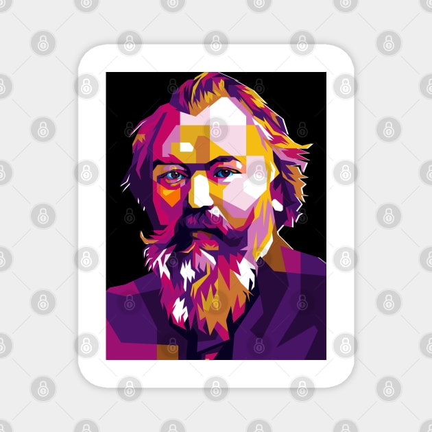 Johannes Brahms Magnet by Rekayasabumi