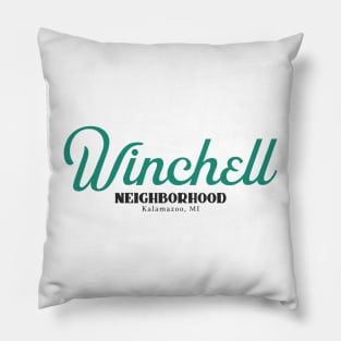 Winchell Neighborhood Kalamazoo Vintage Design Pillow