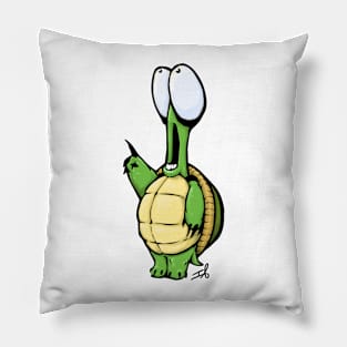 Frightened Turtle Pillow