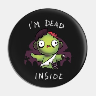 Dead inside - Funny Zombie Kid - Halloween Trick or Treat Pin