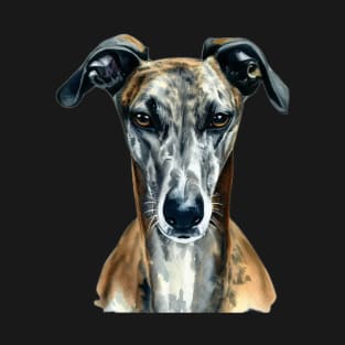 Cute Brindle Greyhound Sticker for Dog Lovers T-Shirt