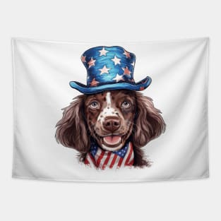 4th of July Dog #11 Tapestry