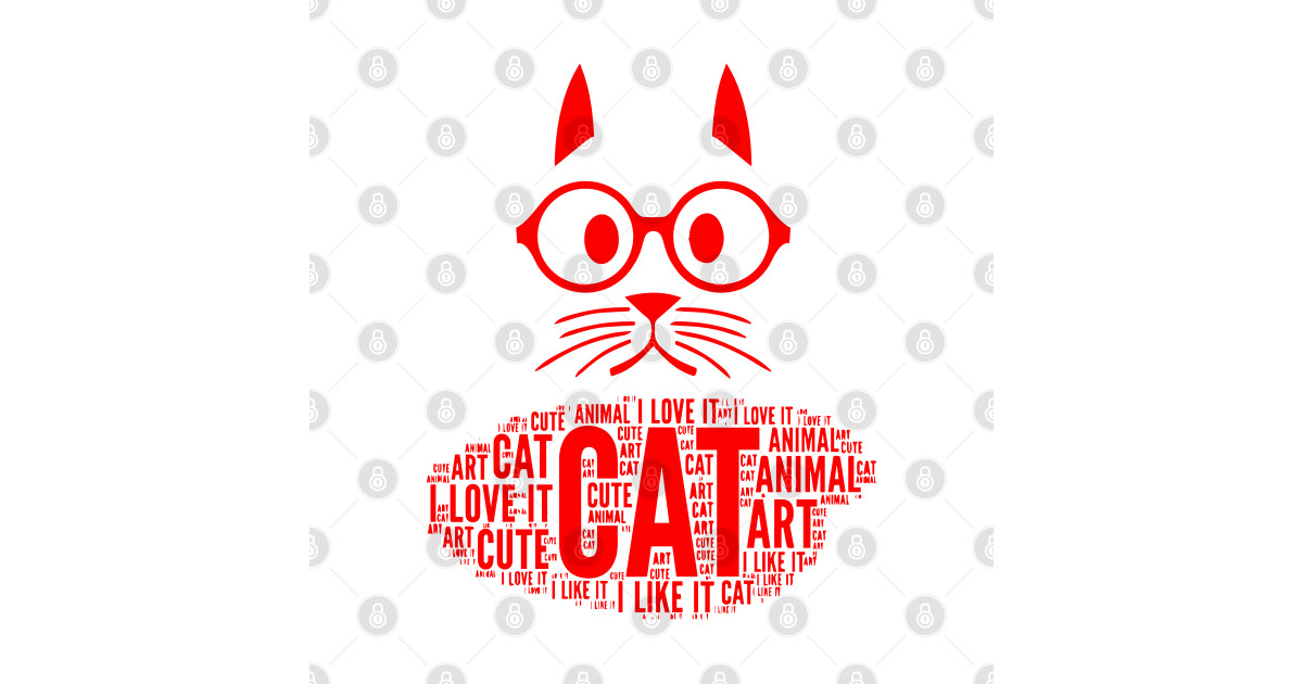 Red Cat Drawing - Red Cat - T-Shirt | TeePublic