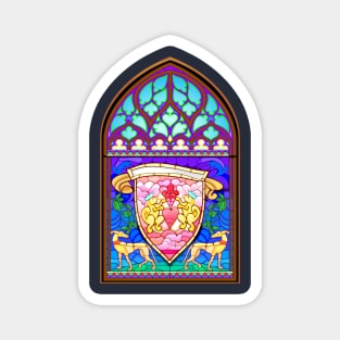 Gothic stained glass window Magnet