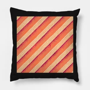 orange paper pattern art 21 regular grid Pillow