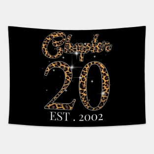 Chapter 20 Est. 2002 leopard Pattern Tapestry