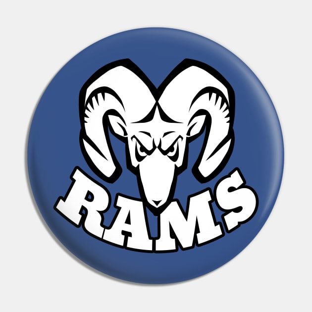 Rams mascot Pin by Generic Mascots