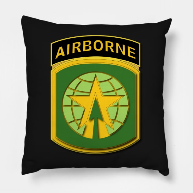 16th MP Bde w Airborne Tab wo Txt Pillow by twix123844