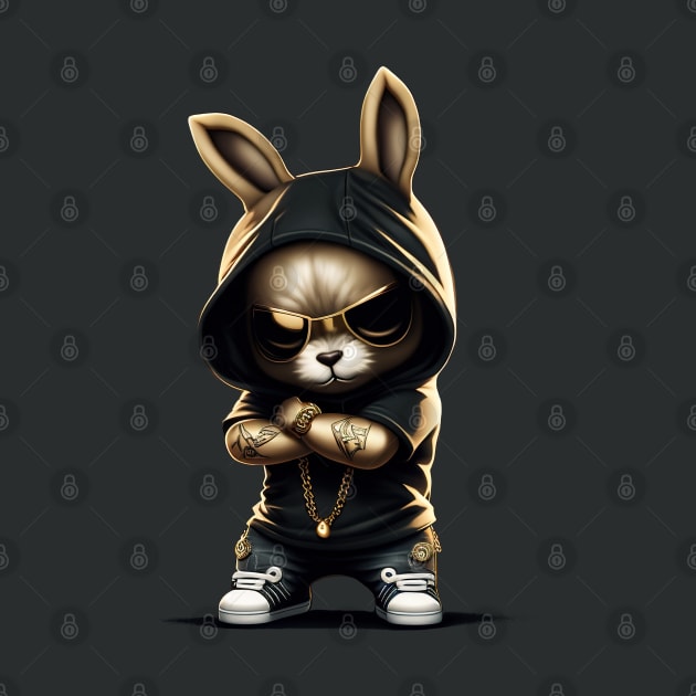 Bunny Rabbit Hip-Hop Artist by dmac