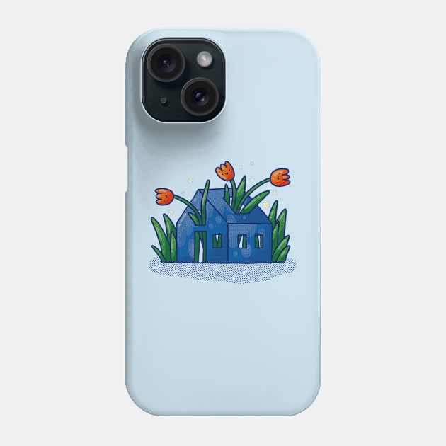 Tulip House Phone Case by Tania Tania