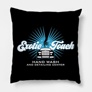 Exotic Touch Car Wash Logo Pillow