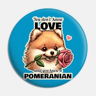 Pomeranian Valentine's day Pin