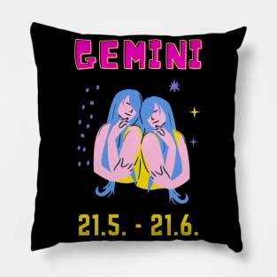 Gemini Zodiac Sign Astrology Astrologist Pillow