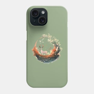 Summer Ending deer moon scenery Phone Case