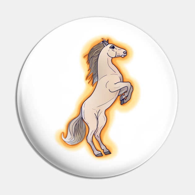 Horse in fire Pin by Eikia