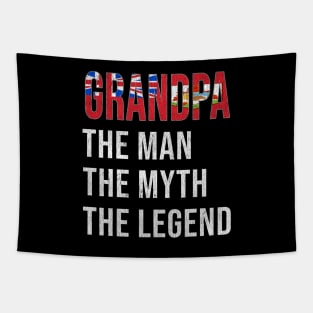 Grand Father Bermudian Grandpa The Man The Myth The Legend - Gift for Bermudian Dad With Roots From  Bermuda Tapestry