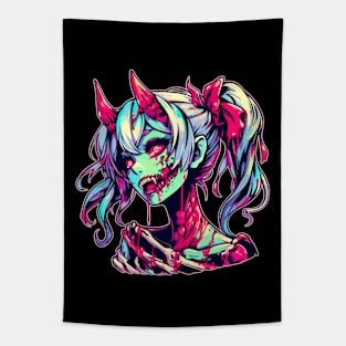 zombie-oni cheerleader Tapestry