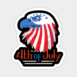 4th of July Eagle Magnet