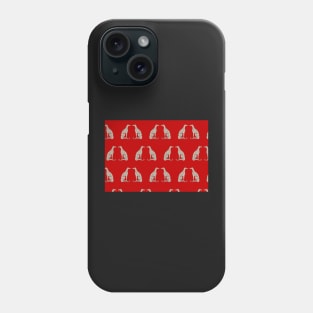 Double Greyhounds - Bold Red Phone Case