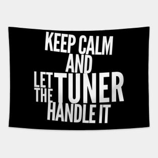 Keep Calm And Let The Tuner Handle It Car Funny Racing Tapestry