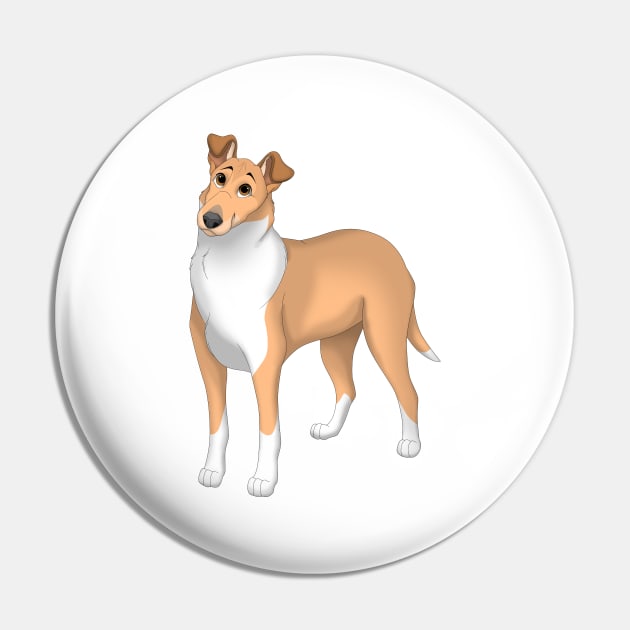 Sable Smooth Collie Dog Pin by millersye