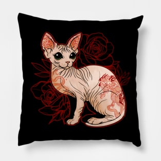 Tatted Sphinx Pillow