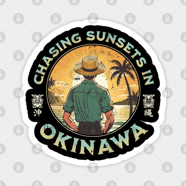 Okinawa - Chasing Sunsets Magnet by Issho Ni