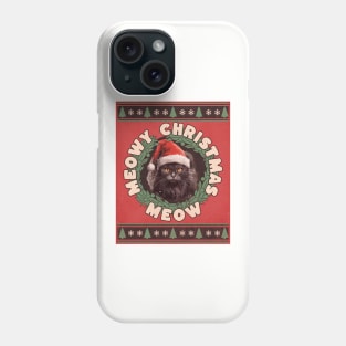 Meowy christmas meow Phone Case