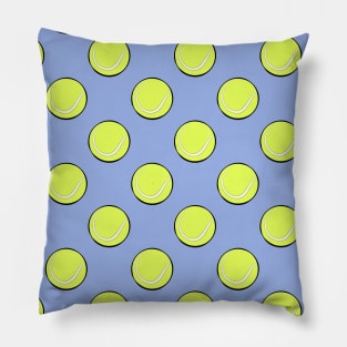 Tennis Balls Seamless Pattern Pillow