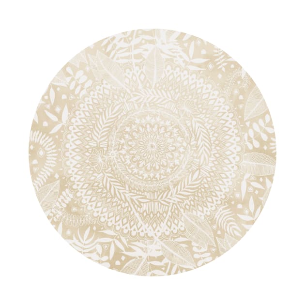 Medallion Pattern in Pale Tan by micklyn