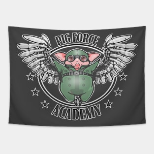 Pig Force Academy Tapestry