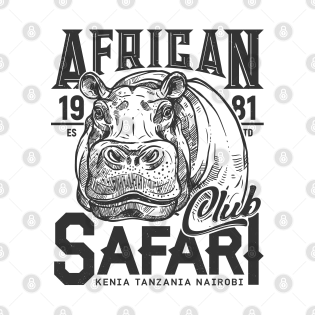 African hippo safari by Mako Design 