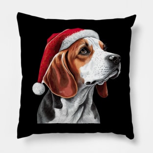 Christmas Beagle Pillow