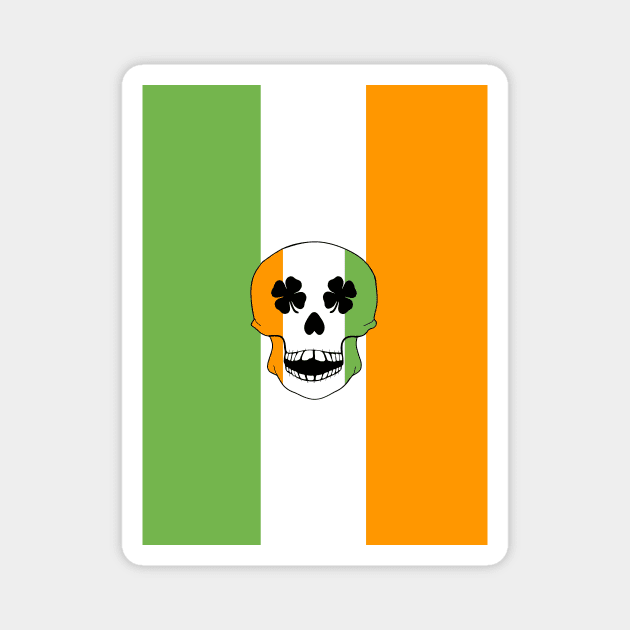 THE Irish Skull St Paddys Day Magnet by SartorisArt1