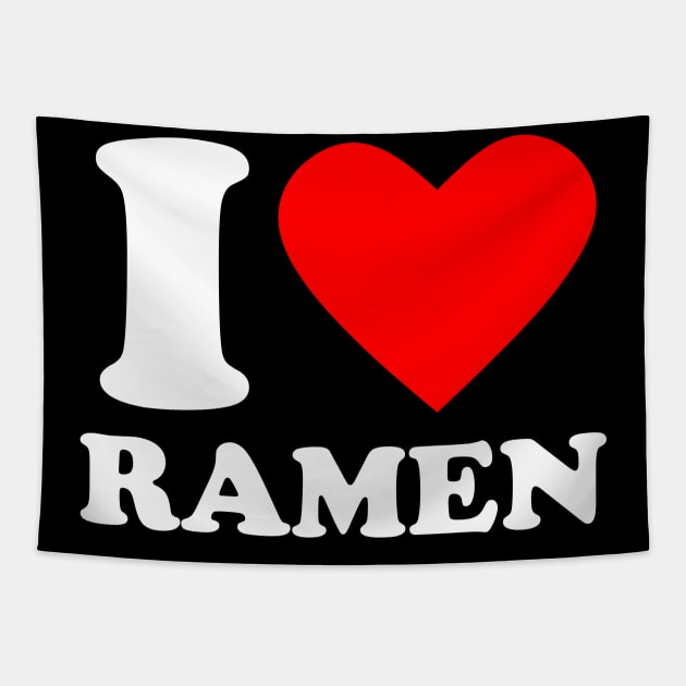 I Love Ramen Tapestry by Issho Ni