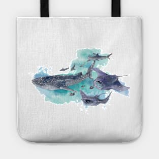 Star Sharks and Rays Tote