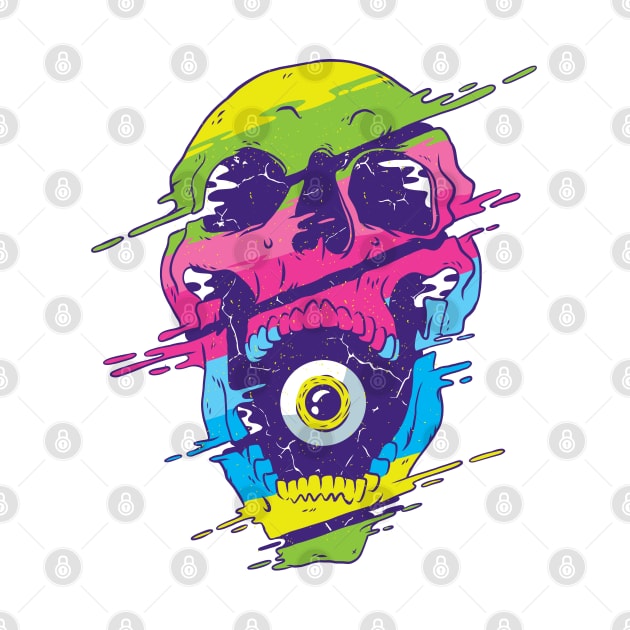 PSYCHEDELIC SKULL T-SHIRT by IbR860