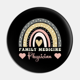 Funny Job Title Worker Family Medicine Physician Pin