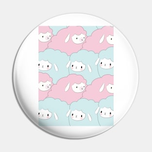 Sheep Pattern Illustration Pin