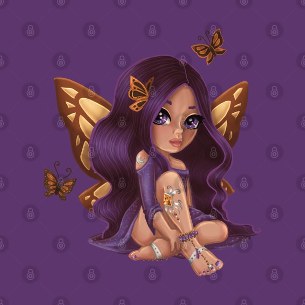 Bejeweled Butterfly Fairy Cream by thewickedmrshicks