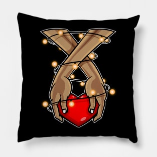 Holding Heart Valentines Shirt For Boys & Girls Pillow