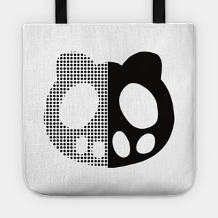 C CONTROL - The Money and Soul of Possibility - Kimimaro Yoga Hoodie Logo Design (Black Graphic in Half Solid and Half Halftone) Tote