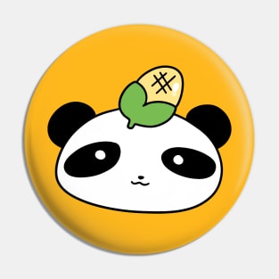 Corn Panda Face Pin